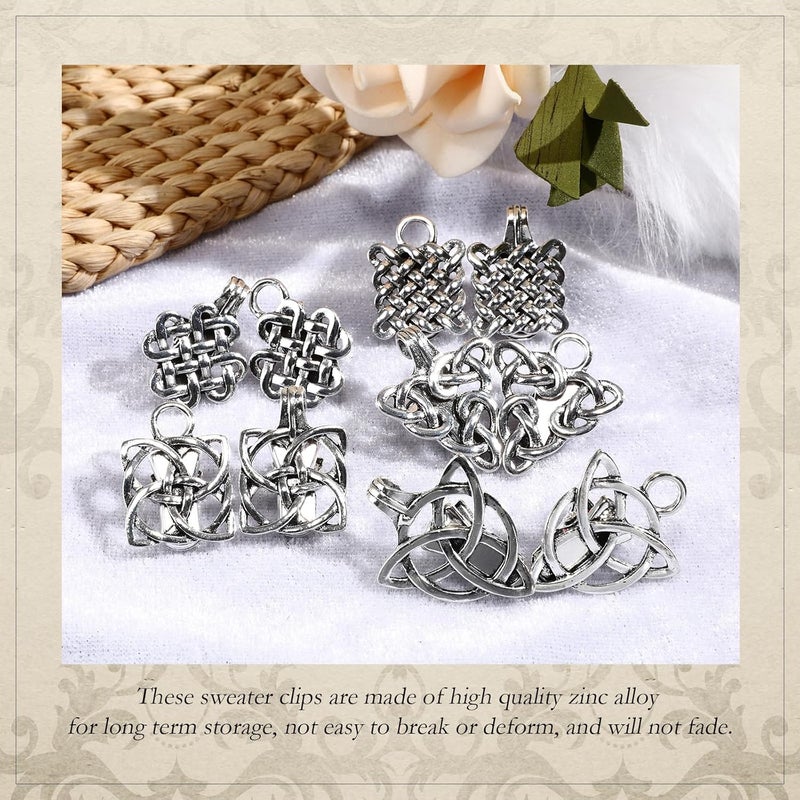 EMORBALS 5 Pcs Sweater Clips to Hold Sweater Together, Clothing Cinch Clip for Women's Sweater, Shawl, Shirt, Dress(Sliver) - Image 4